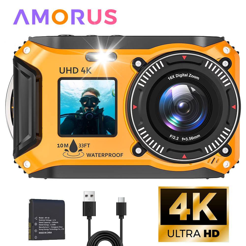 Canon Camera Eos R50 - 4K Underwater Camera 33FT Waterproof Camera