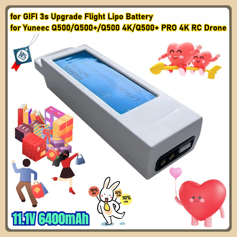 Drone Battery 3S - 11.1V 6400mAh for GIFI 3s Upgrade