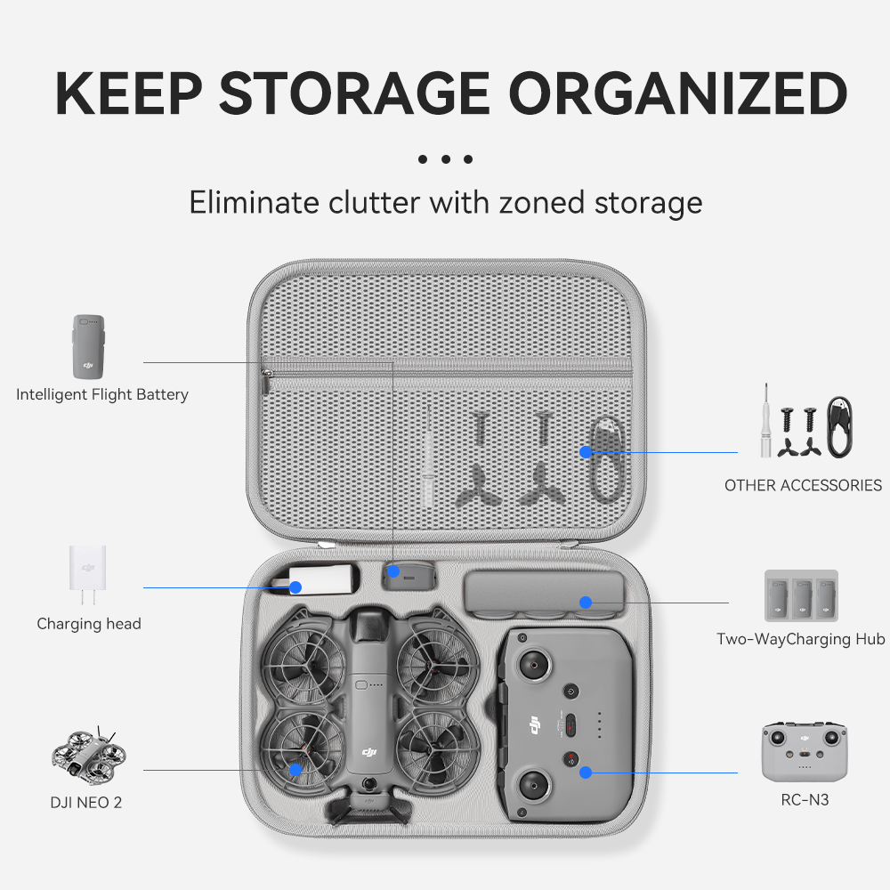 XFJI Travel Organizer Bag for  - Drone Battery Bag review and price
