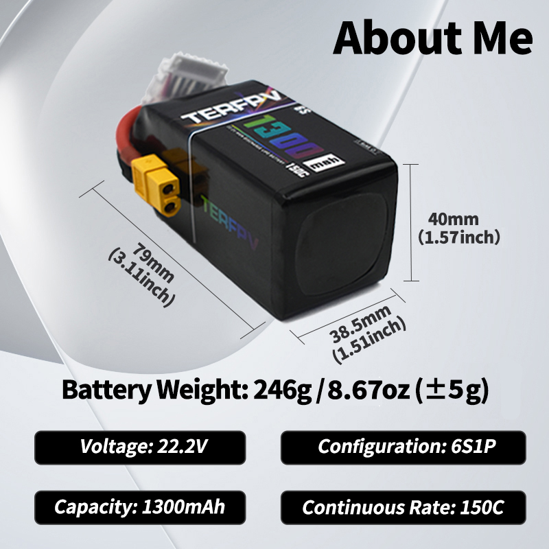 TERFPV Lipo Battery 6S 22.2V 1 - Drone Battery Lipo review and price