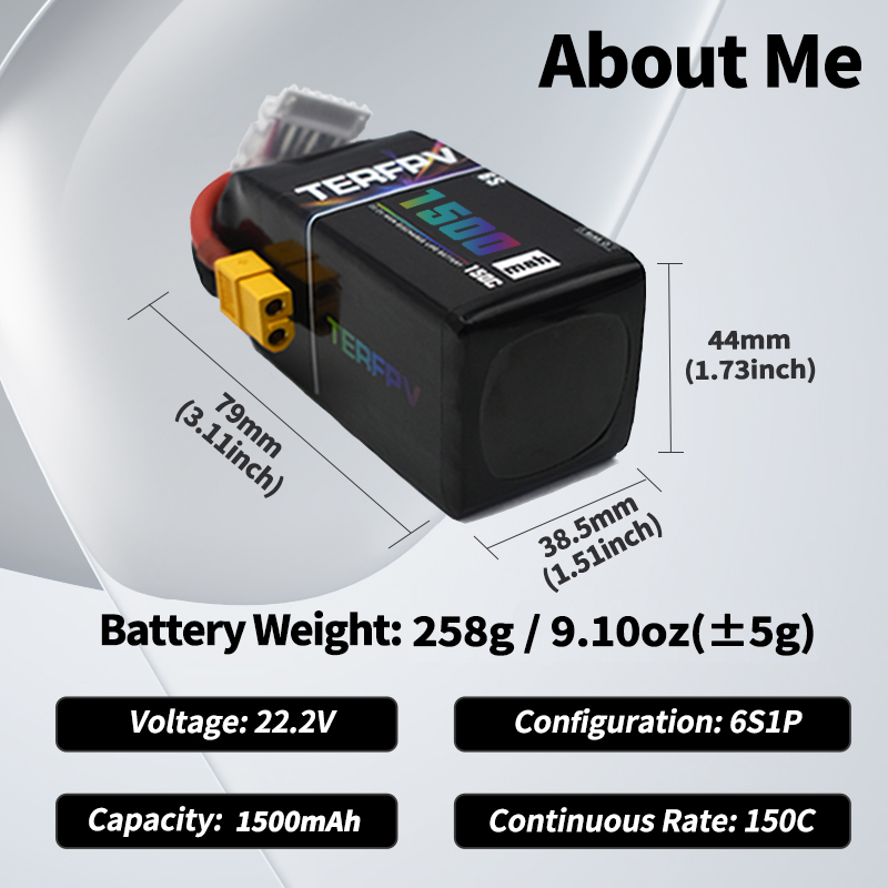 TERFPV Lipo Battery 6S 22.2V 1 - Drone Battery Lipo review and price