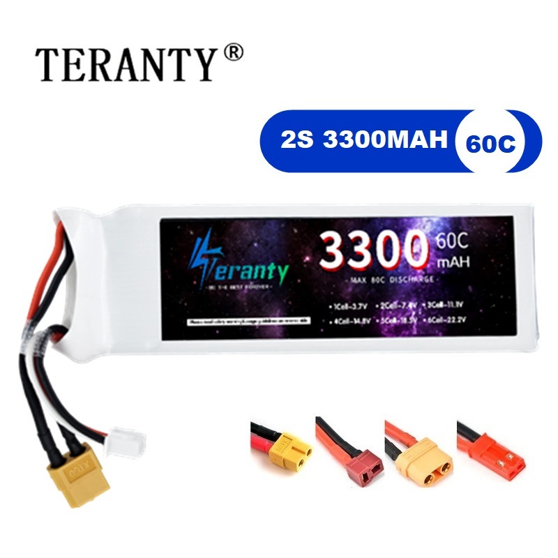 2S 7.4V LiPo Battery 3300mAh 6 - Drone Battery Lipo review and price
